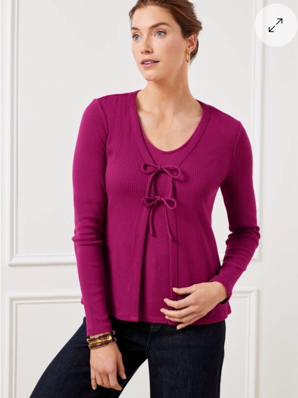 Talbots Ribbed Cardigan Set – Size Small - Picture 4 of 9